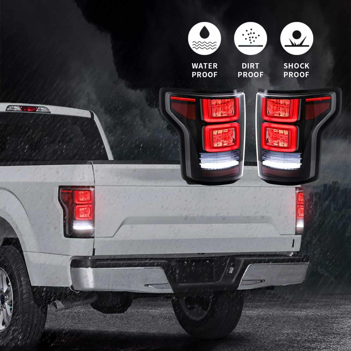 VLAND Luces traseras LED compatibles con [Ford F150 Pickup - Imagen 10