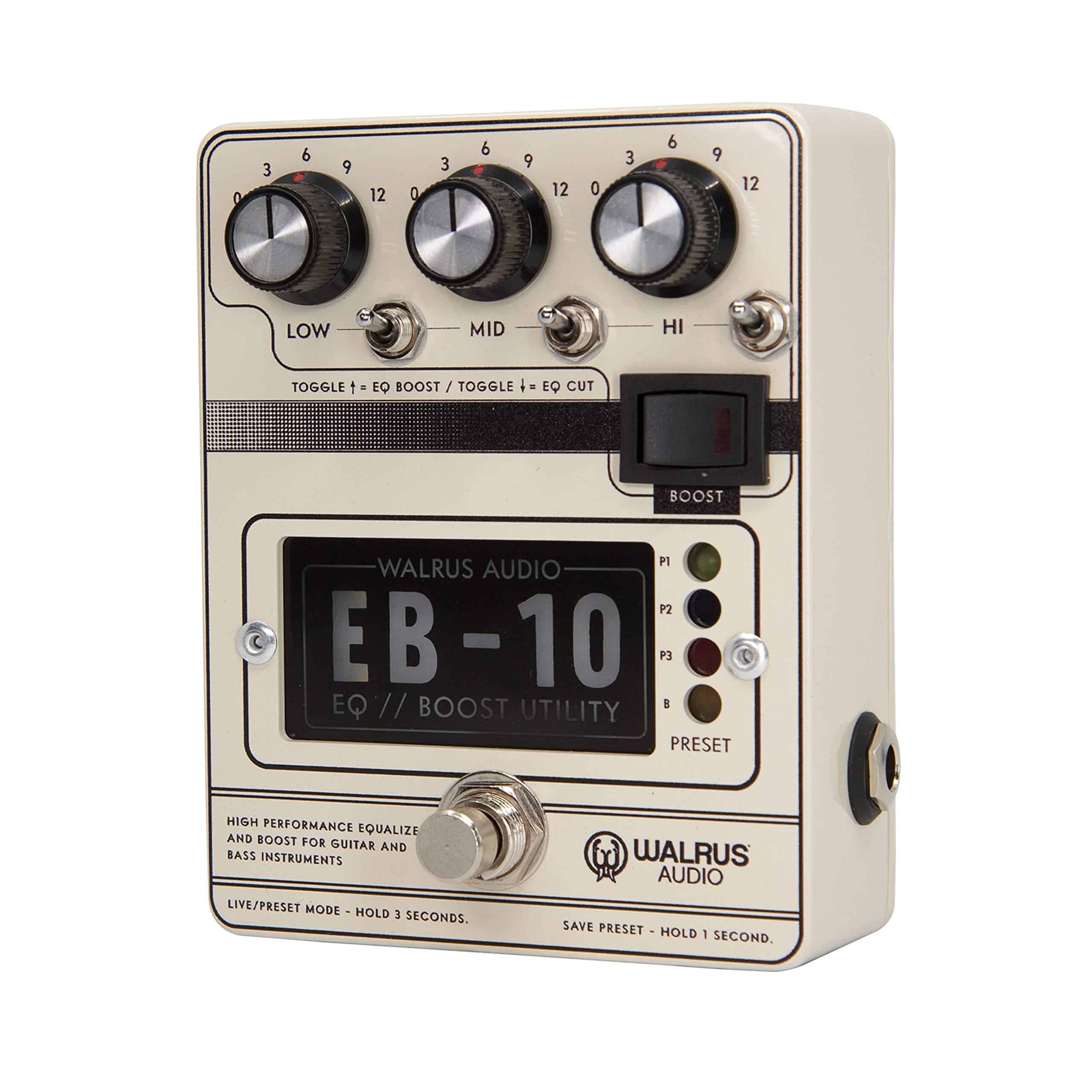Walrus Audio EB-10 Preamp/EQ/Boost, Crema - Imagen 3