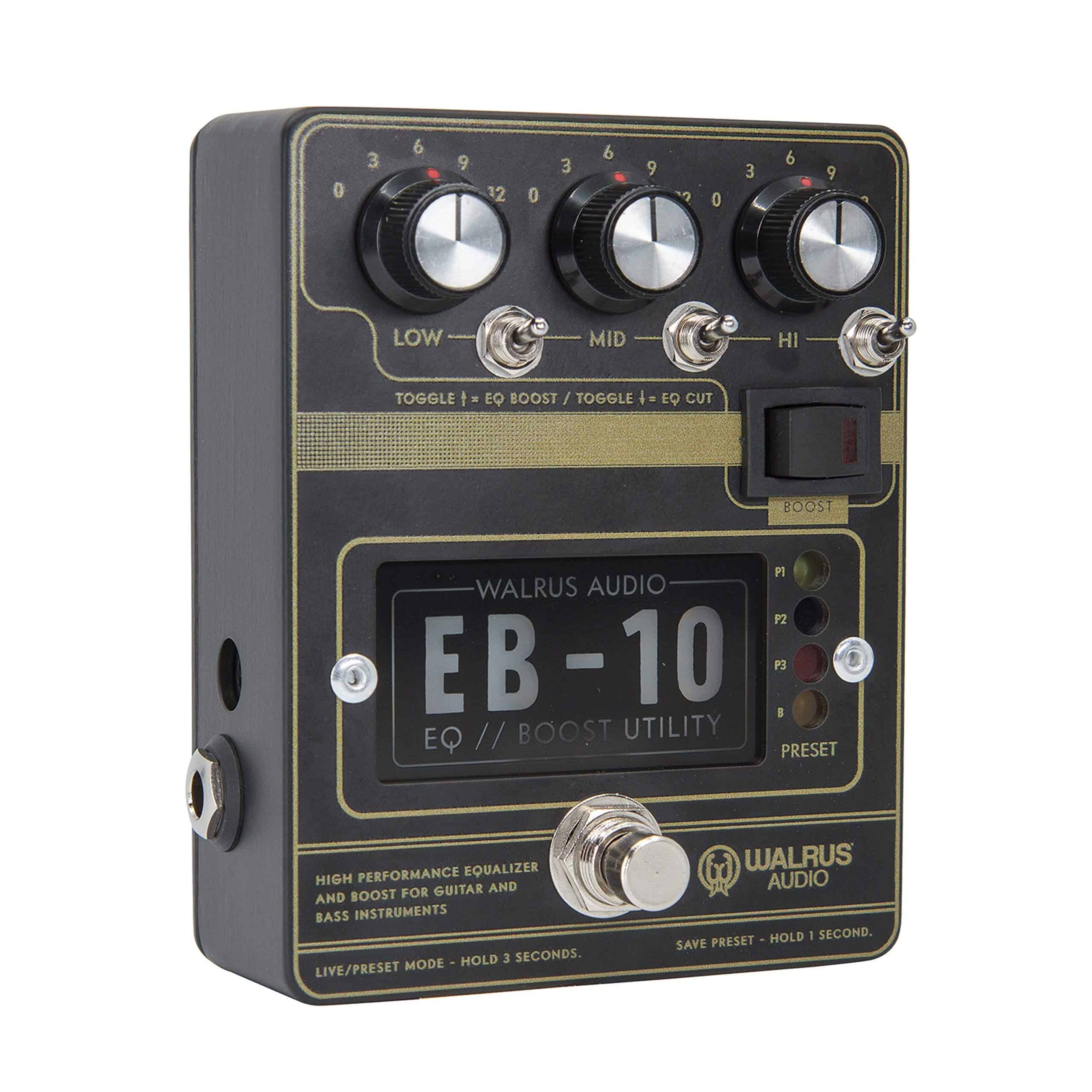 Walrus Audio EB-10 Preamp/EQ/Boost, Negro, (900-1049B) - Imagen 4