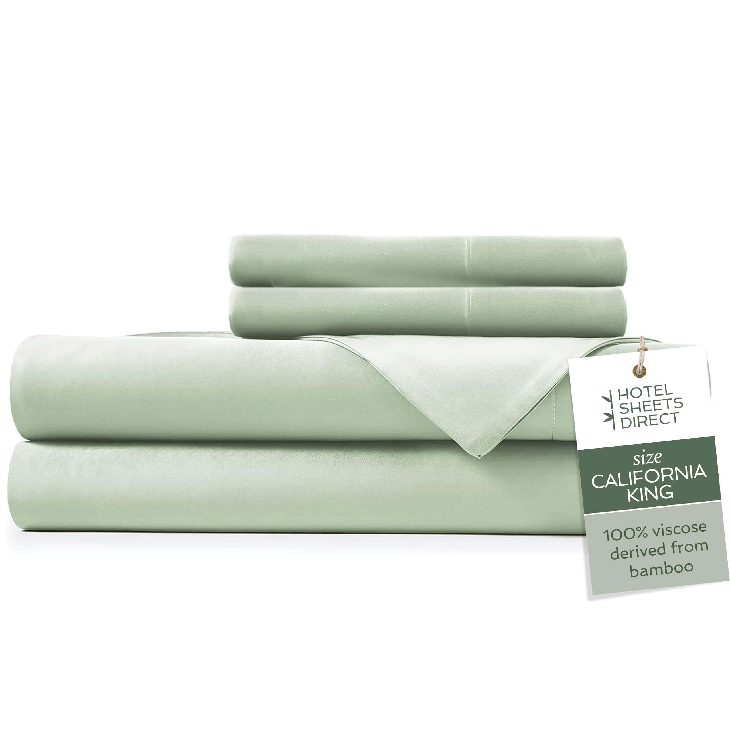 Juego de sábanas de 4 piezas Hotel Sheets -Verde Claro