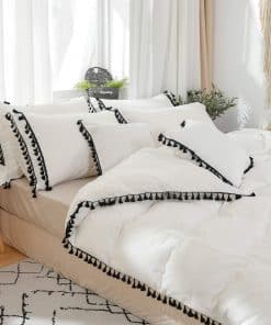 Juego de Funda de Edredón Boho Softta Twin XL con Borlas