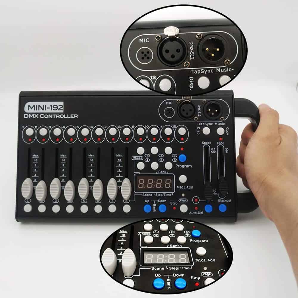 Consola DMX, Controlador Universal DMX-512 192 Canales - Imagen 6
