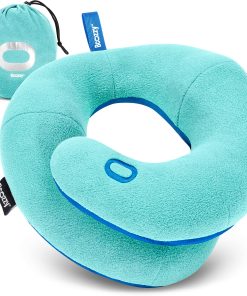Almohada de Viaje para Niños BCOZZY (8-12 -Azul Claro