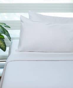 Juego de sábanas California King 100% -Blanco