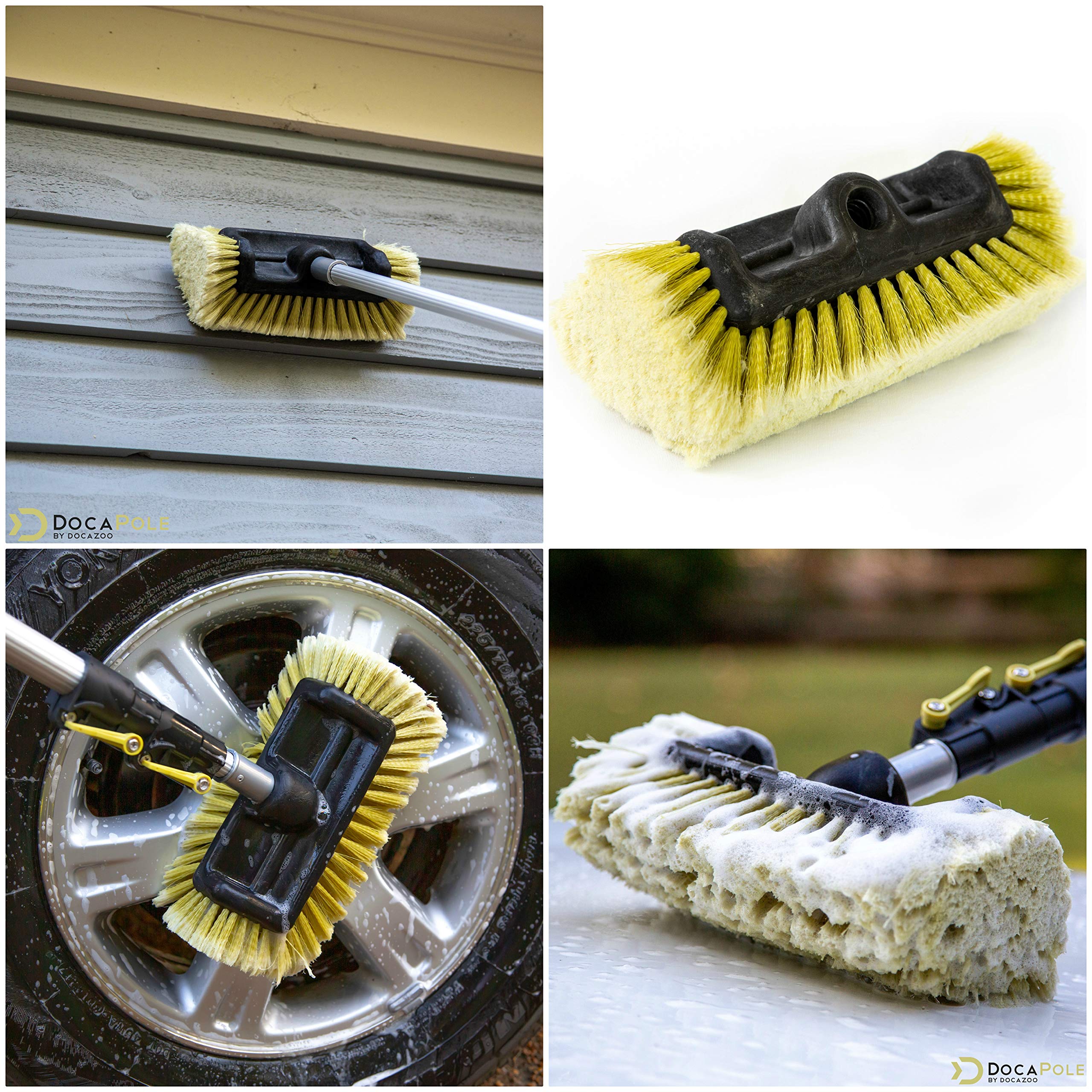 Kit de Cepillos de Alcance Alto DOCAZOO de 30 pies con Palo - Imagen 3