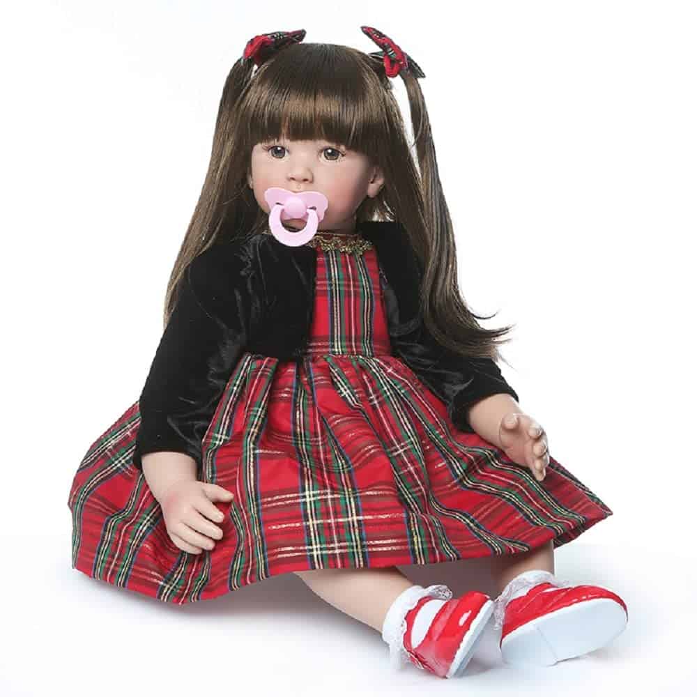 iCradle Linda Muñeca Reborn de 24 pulgadas 60 cm Muñeca de