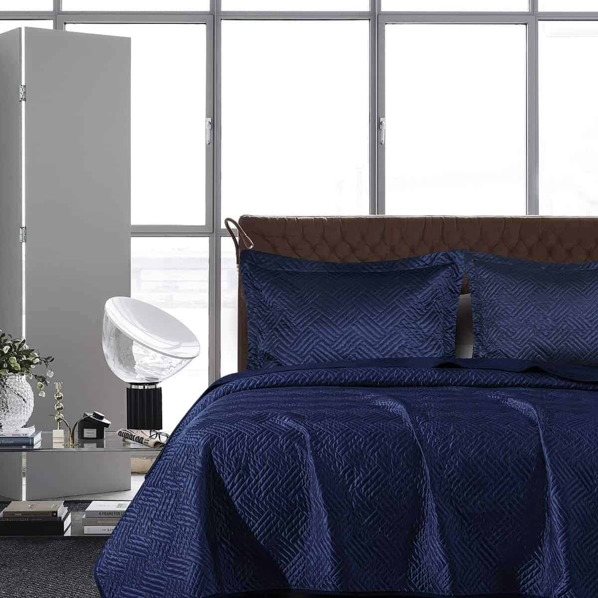 NTBAY Juego de Edredón de Seda de Satén Queen, Patrón - Imagen 6