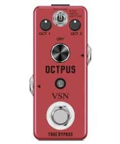 Pedal de Guitarra Octavador VSN Octave, Pedal Mini Digital