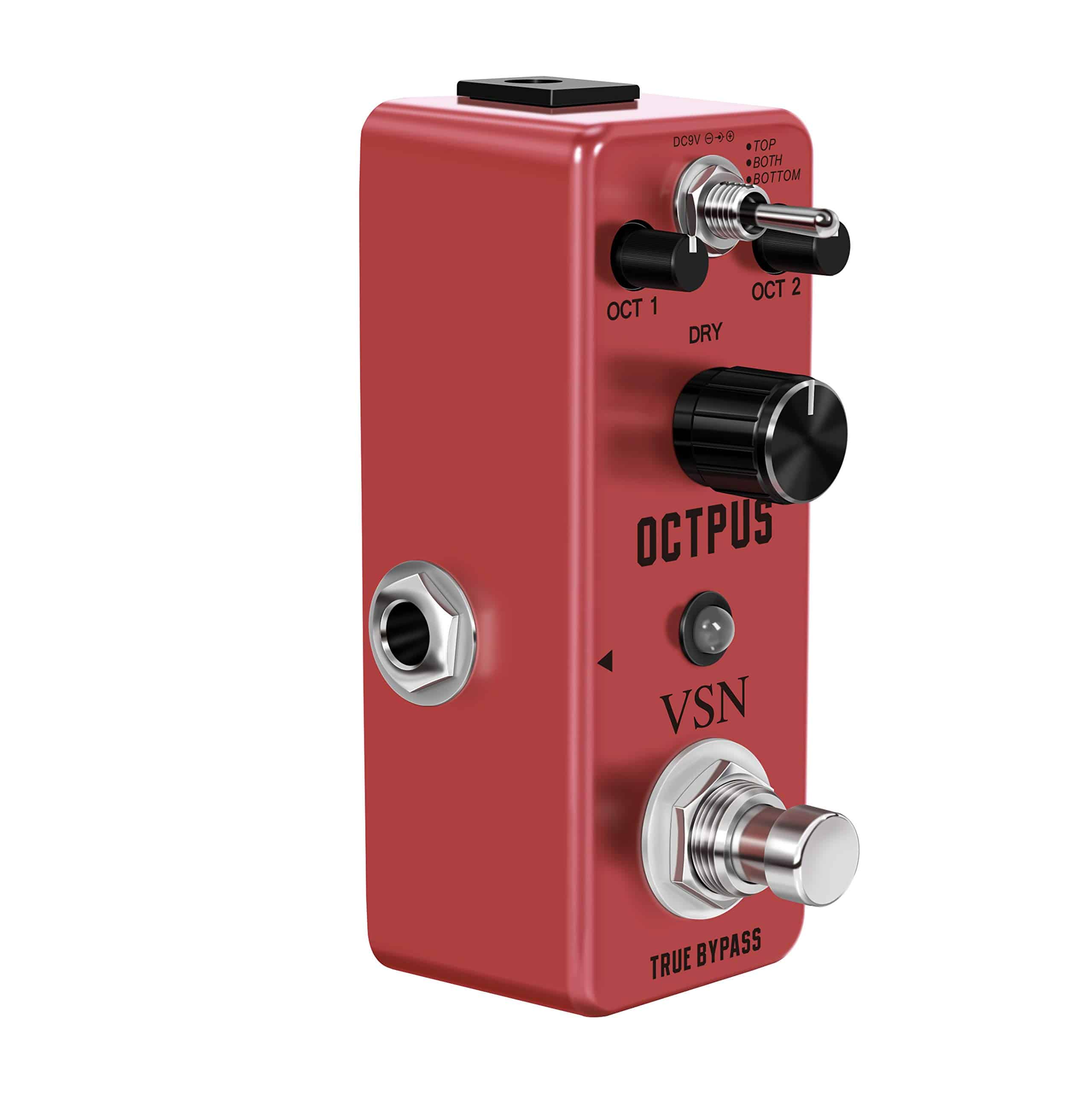 Pedal de Guitarra Octavador VSN Octave, Pedal Mini Digital - Imagen 10