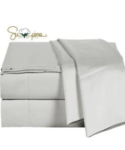 ELINEN Juego de Sábanas de Algodón Supima 100% 600 Hilos,