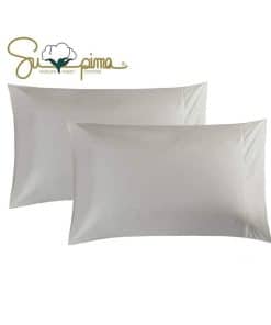 Set de 2 fundas de almohada tamaño Queen 100% algodón