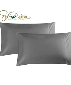 Juego de 2 fundas de almohada para Queen ELINEN 100%