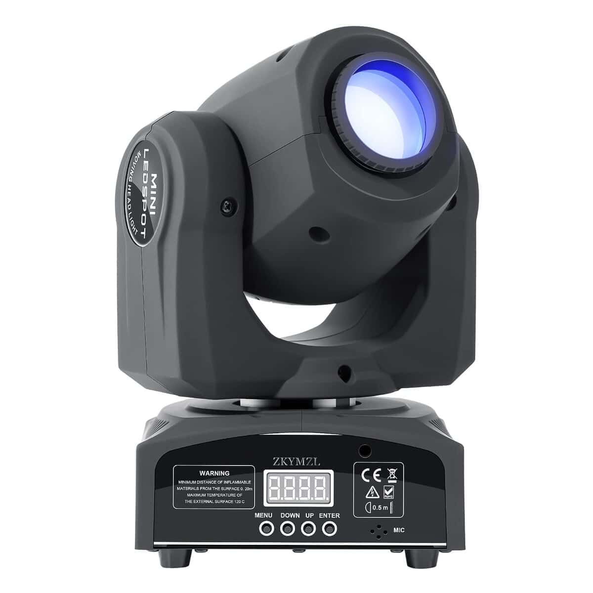 Luces de Cabeza Móvil LED de 25W ZKYMZL - 8 Gobos, 8