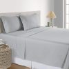 Juego de sábanas de algodón 100% de 400 hilos, color
