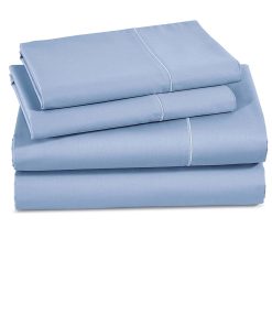 Juego de Sábanas de 600 Hilos 100% Algodón Nube Azul-King,