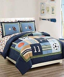 Juego de Edredón Queen Linen Plus Deportivo de Béisbol