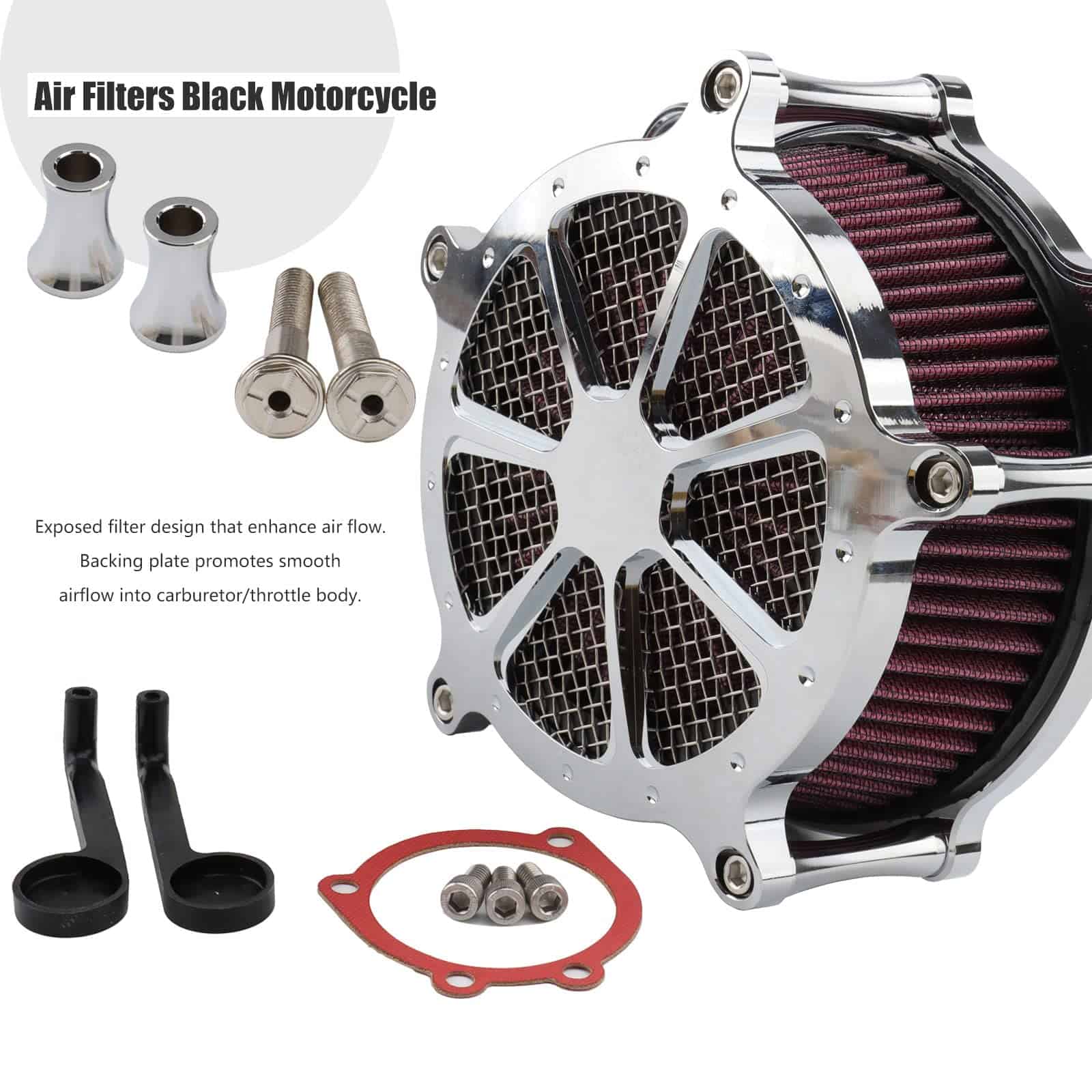 Sistema de Filtro de Entrada de Aire para Harley Dyna FXR - Imagen 6