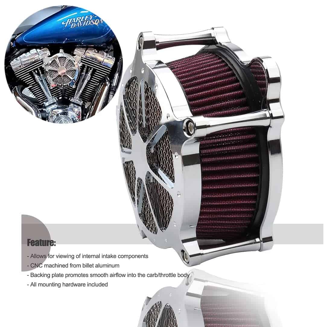 Sistema de Filtro de Entrada de Aire para Harley Dyna FXR - Imagen 3