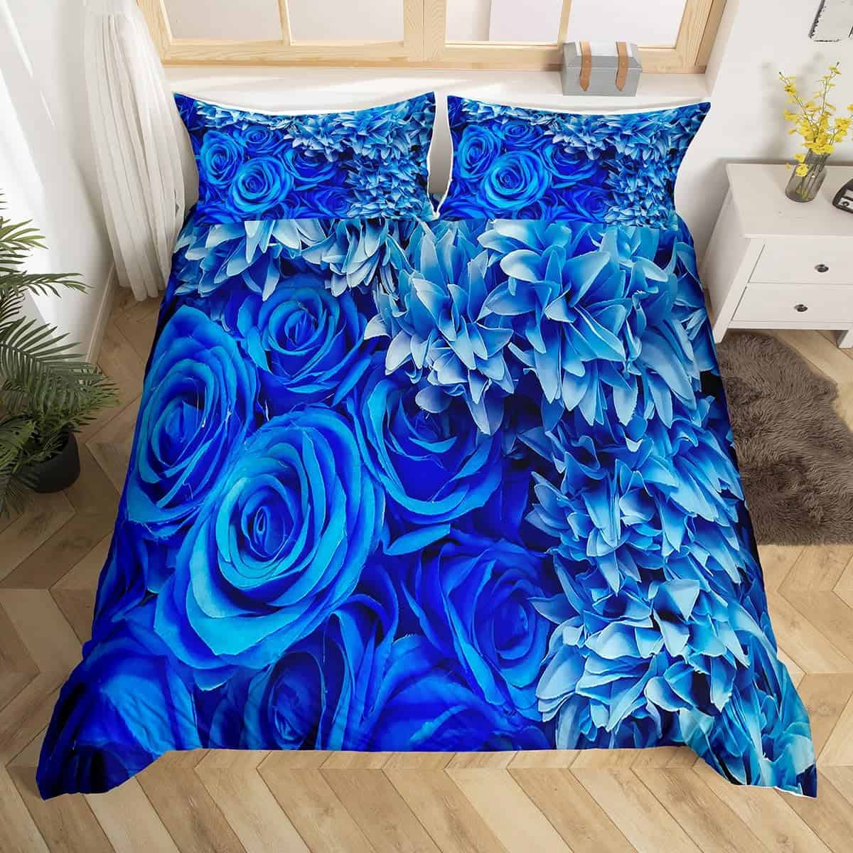 Set de Funda nórdica con estampado de rosa para el Día de