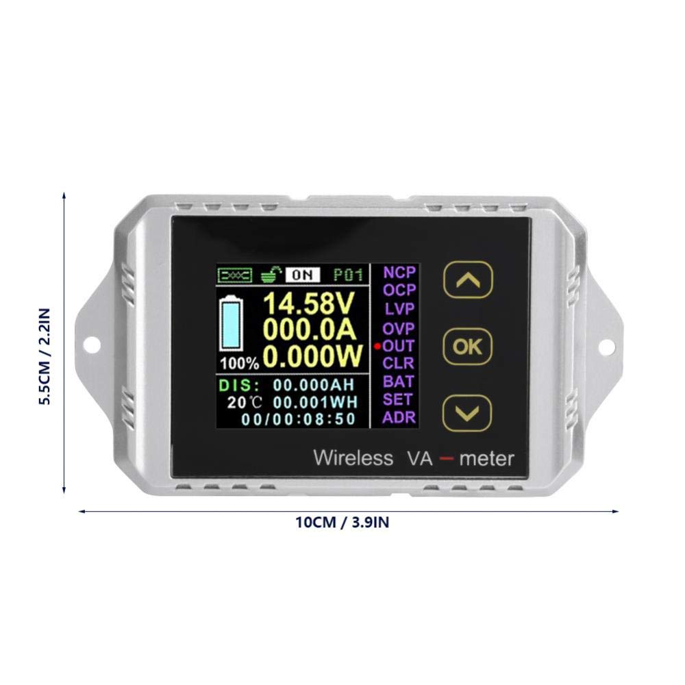 Medidor de Potencia Amperímetro de Voltaje DC Inalámbrico - Imagen 6