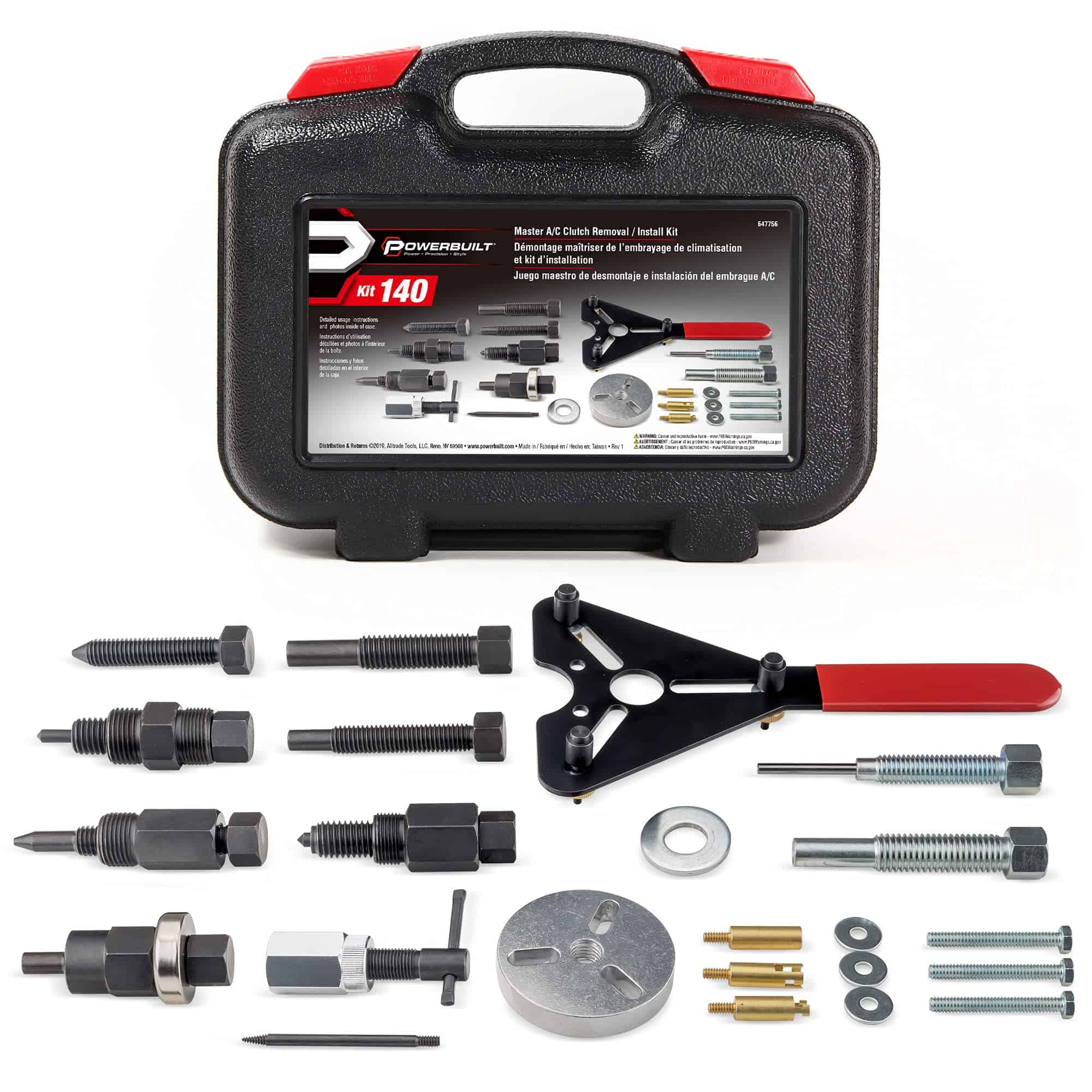 Kit de herramientas Powerbuilt Master AC Clutch Removal &