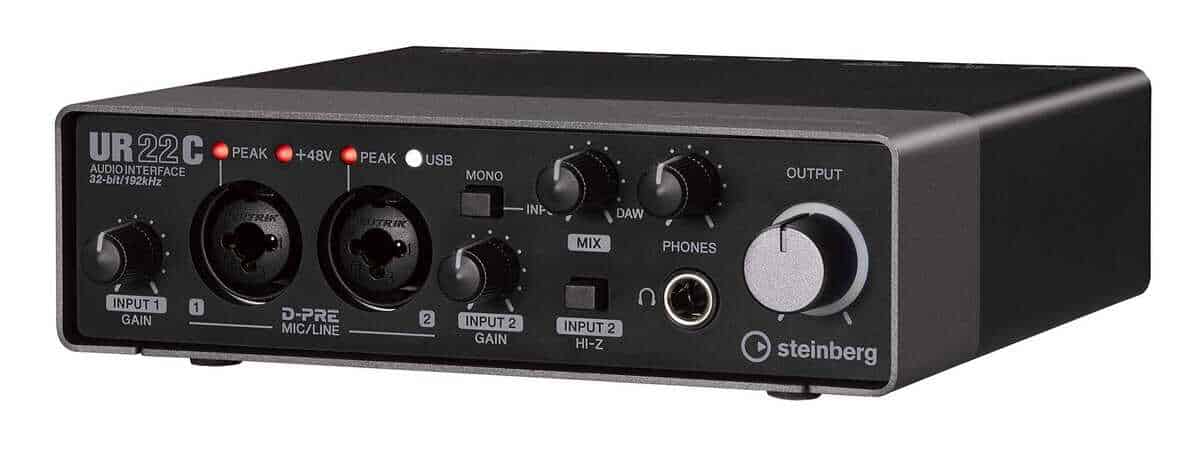 Interfaz de Audio Steinberg UR22C 2x2 USB 3.0 con Cubase AI