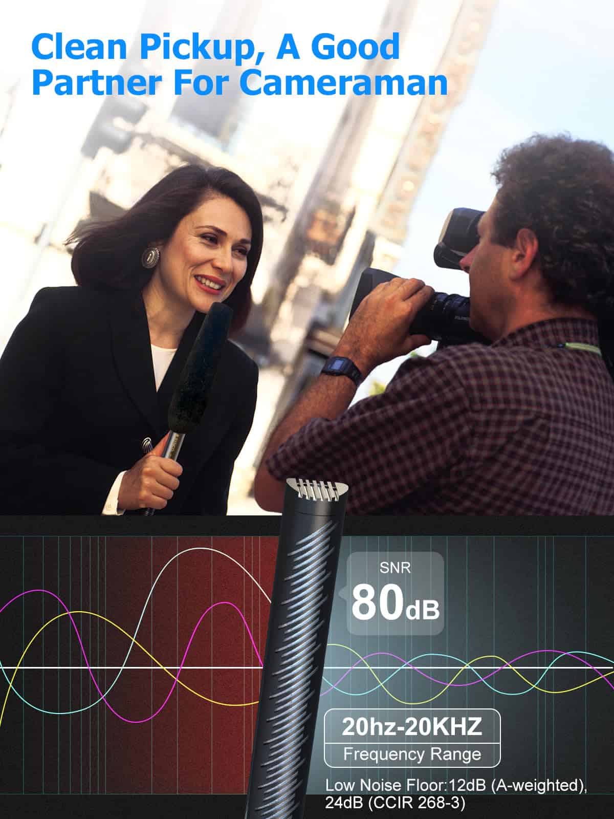 Micrófono de Cañón SYNCO XLR, Micrófono de Condensador - Imagen 8