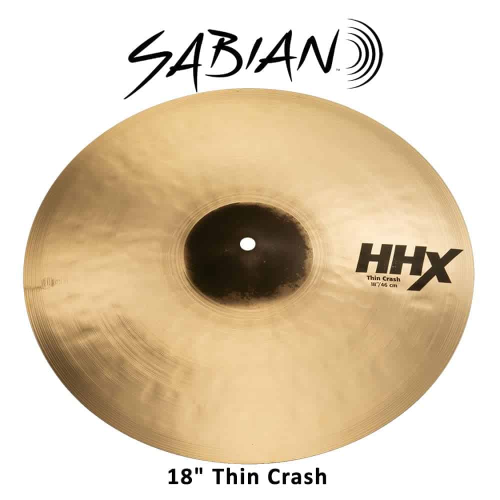 SABIAN 18" HHX Thin Crash, Acabado Brillante - Imagen 3