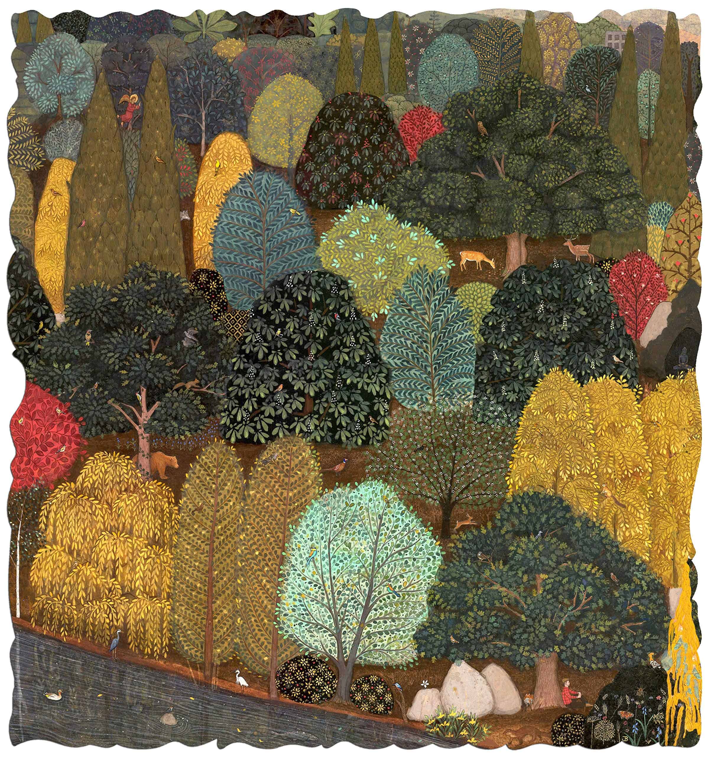 Rompecabezas de madera Ecru - Jethro Buck Forest