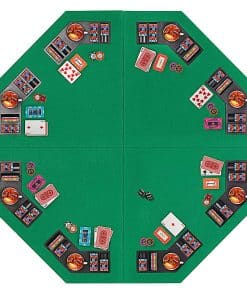VIVOHOME 48 Pulgadas Plegable Mesa de Poker de Texas para 8