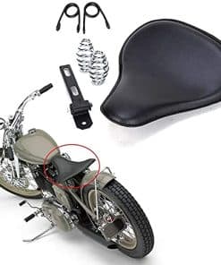 Asiento Solo de Cuero para Motocicleta con Resorte para