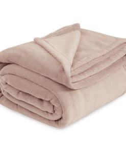 Mantas de Felpa Bedsure Tamaño King Rosa Viejo - Manta de