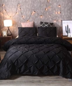 Juego de Funda Nórdica Plisada Feelyou King 3 Piezas Set de