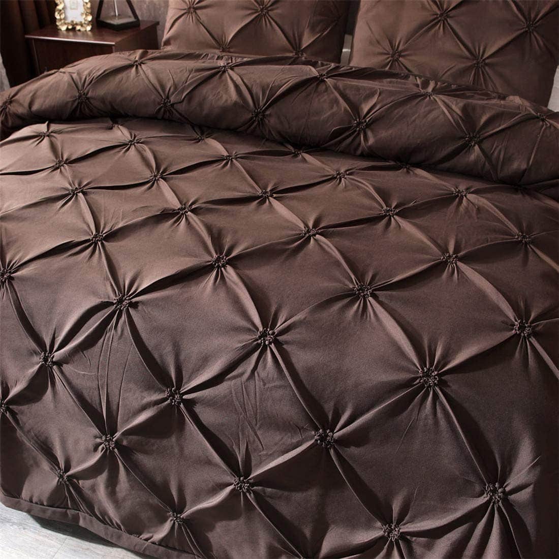 Juego de Funda Nórdica Plisada Feelyou Tamaño King 3 Piezas - Imagen 8