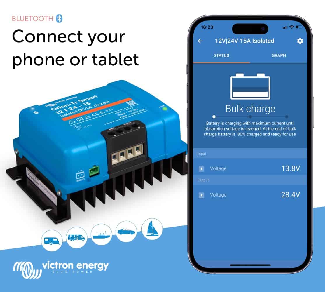Cargador DC-DC Victron Energy Orion-Tr Smart 12/24-Volt 15 - Imagen 3