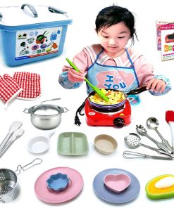 Set de Cocina para Niños Montessori 22 Piezas - Juego Real