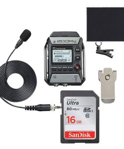 Grabadora de campo Zoom F1-LP + Paquete de Micrófono