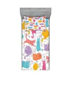 Juego de Sábana Ajustable y Funda de -Mostaza