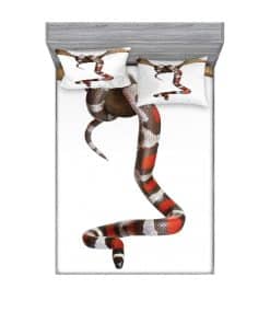 Juego de sábana ajustable y funda de -Rojo Marrón