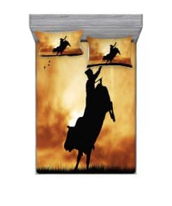 Juego de Sábana Ajustable y Funda de -Ámbar Negro