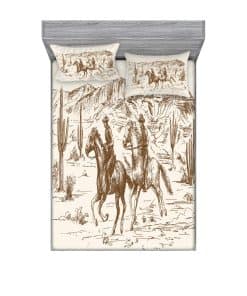 Juego de Sábana Ajustable y Fundas de -Crema Umber