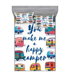 Juego de sábana ajustada y funda de -Índigo Amarillo