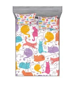 Juego de Sábana Ajustable y Funda de -Mostaza