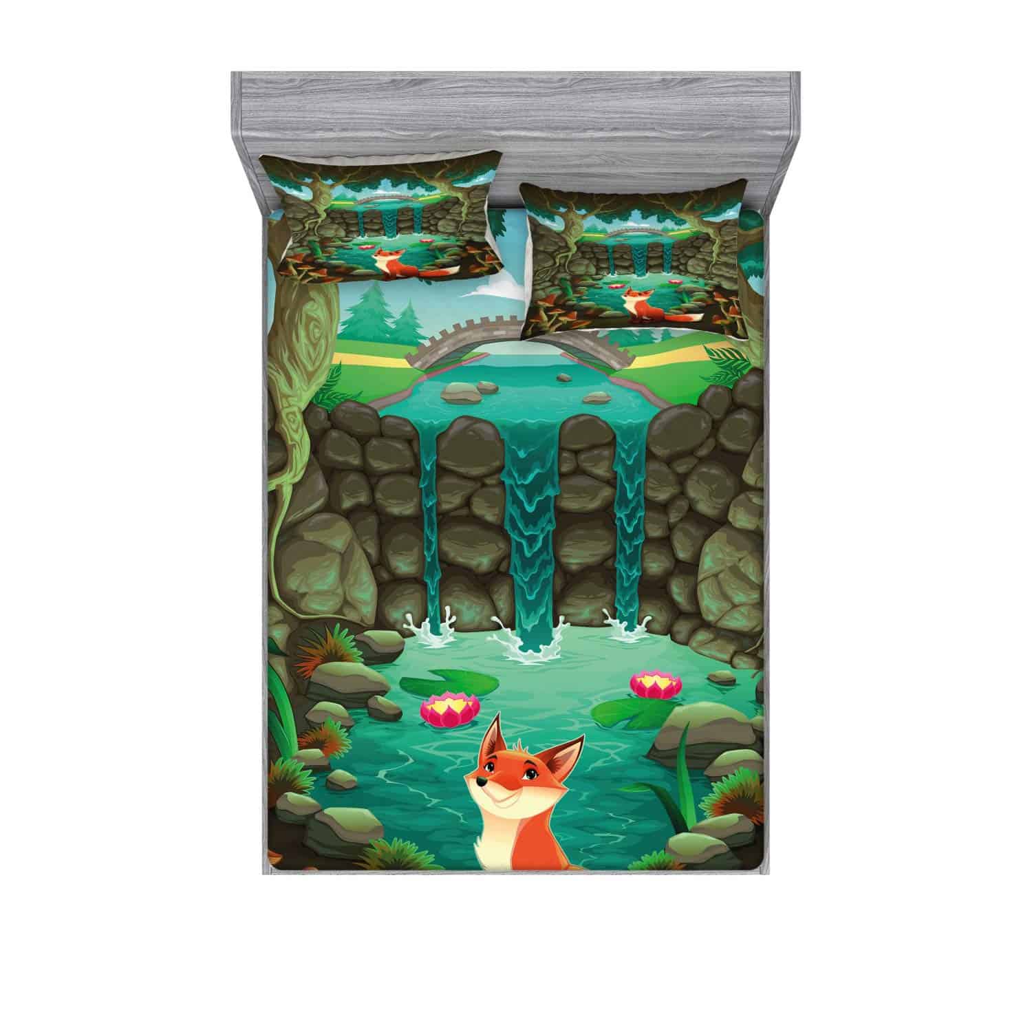 Juego de Sábanas y Fundas de Almohada Lunarable Cartoon,