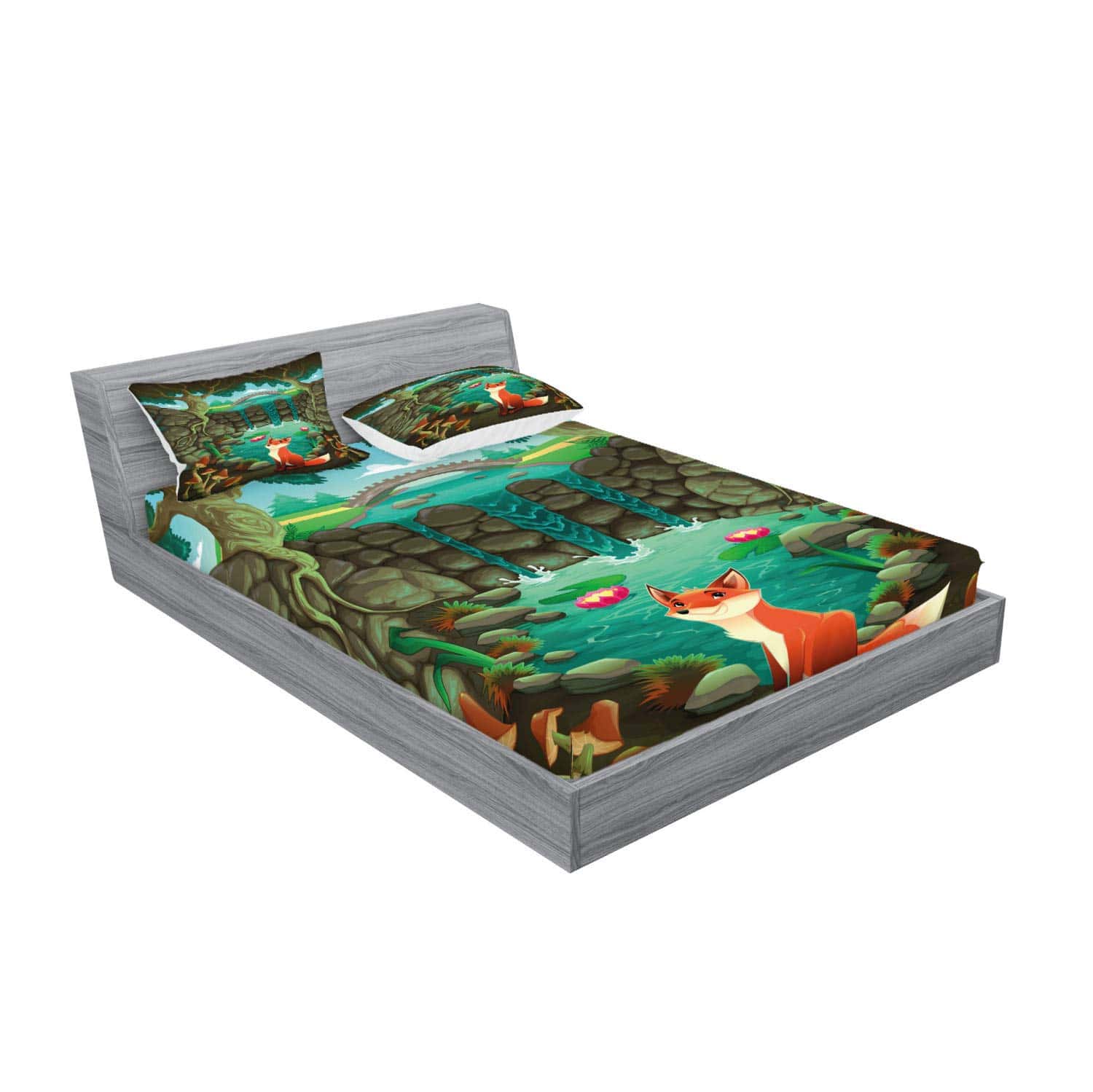 Juego de Sábanas y Fundas de Almohada Lunarable Cartoon, - Imagen 3