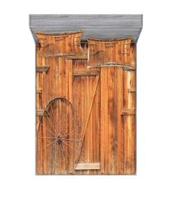 Juego de Sábana Ajustable y Fundas de -Naranja