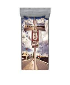 Juego de sábana ajustable y funda de -Azul Polvoriento