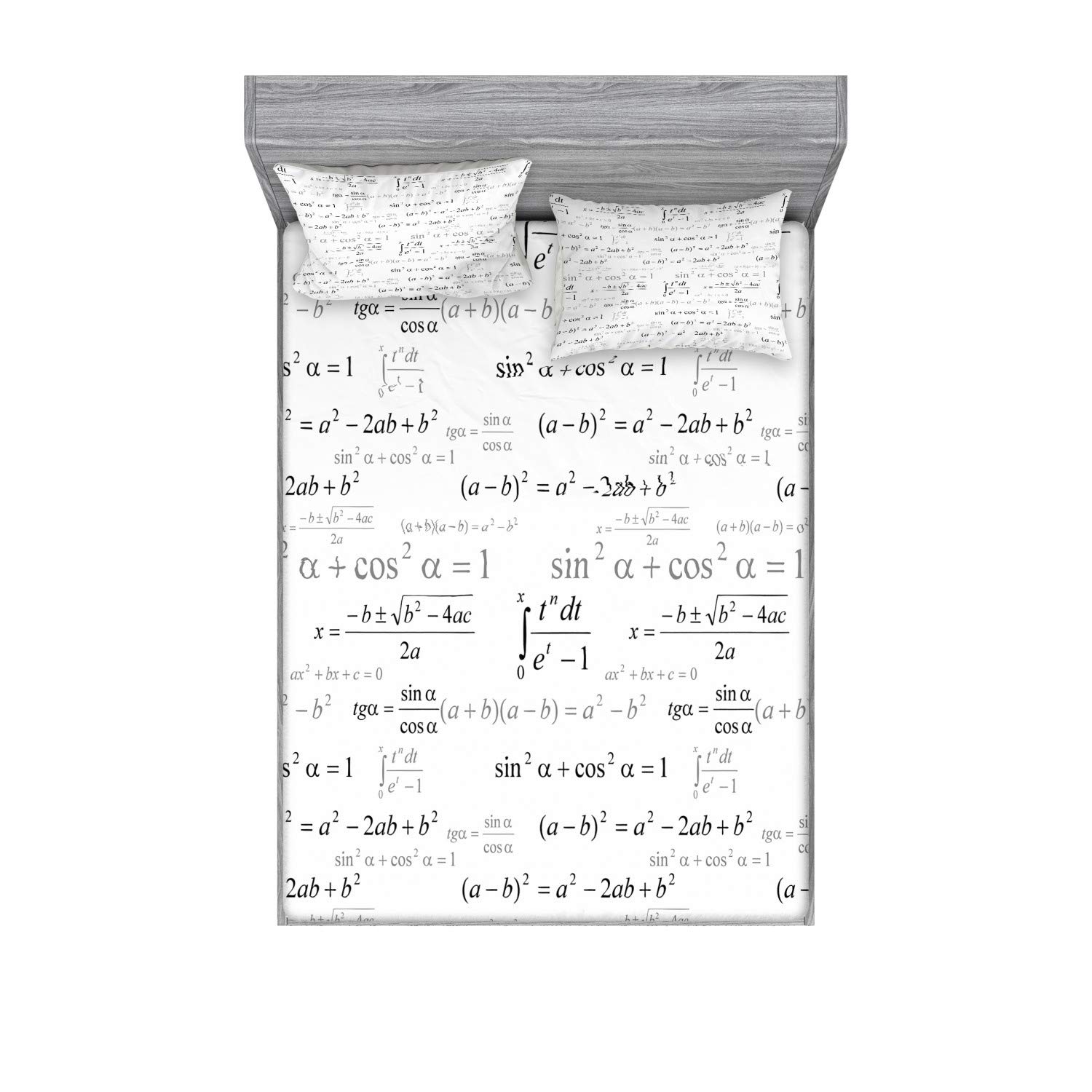 Juego de sábana ajustada y funda de almohada Lunarable Back