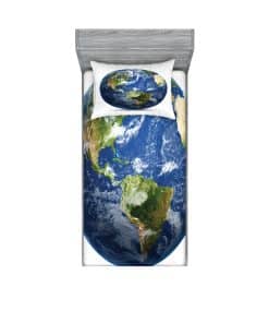 Juego de Sábana Ajustable y Funda de -Azul Nocturno