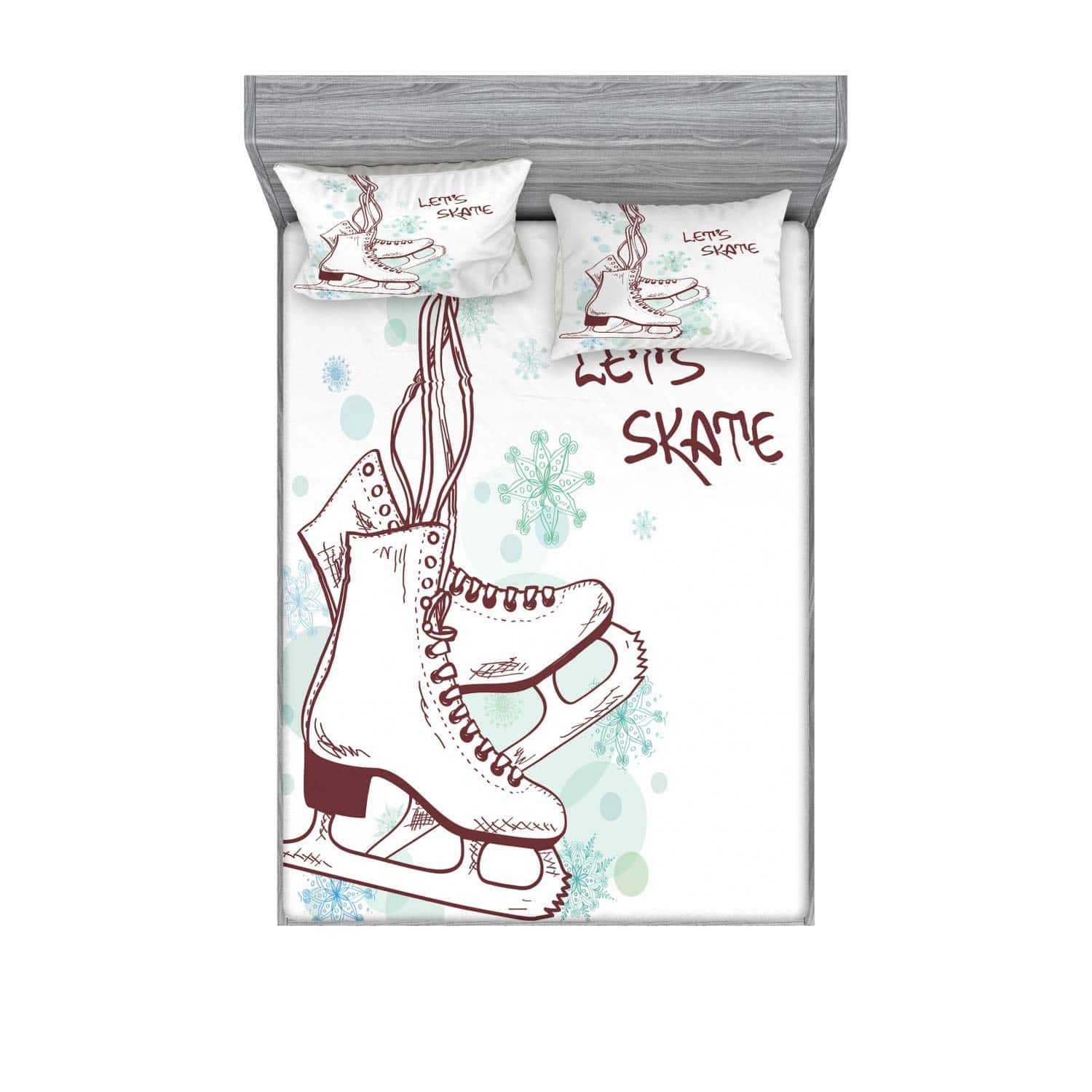 Lunarable Juego de Sábana Ajustable y Fundas de Almohada de